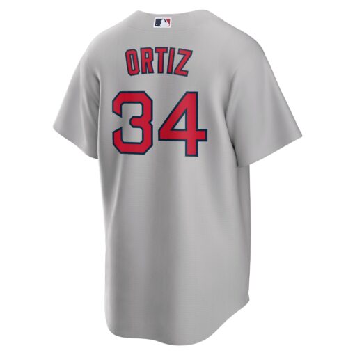 Men's Boston Red Sox David Ortiz Gray Road Player Jersey - Image 3