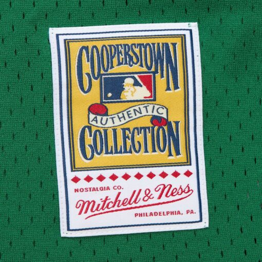 Men's Boston Red Sox David Ortiz Mitchell & Ness Kelly Green Cooperstown Collection Mesh Batting Practice Jersey - Image 4