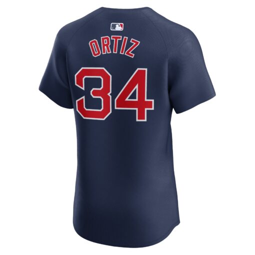 Men's Boston Red Sox David Ortiz Navy Alternate Elite Player Jersey - Image 3