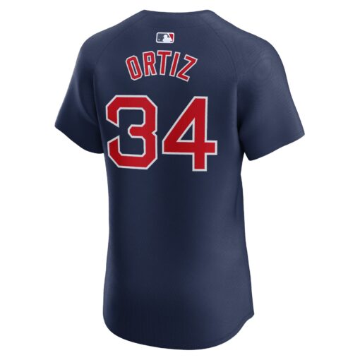 Men's Boston Red Sox David Ortiz Navy Alternate Elite Player Jersey - Image 3