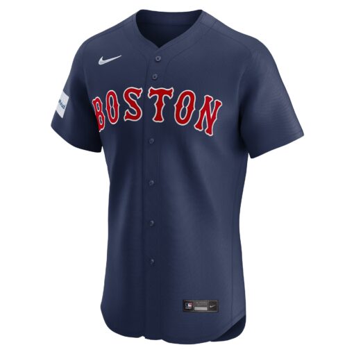 Men's Boston Red Sox David Ortiz Navy Alternate Elite Sponsor Patch Player Jersey - Image 2