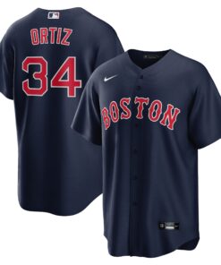 Men's Boston Red Sox David Ortiz Navy Alternate Player Jersey