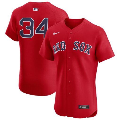 Men's Boston Red Sox David Ortiz Red Alternate Elite Player Jersey