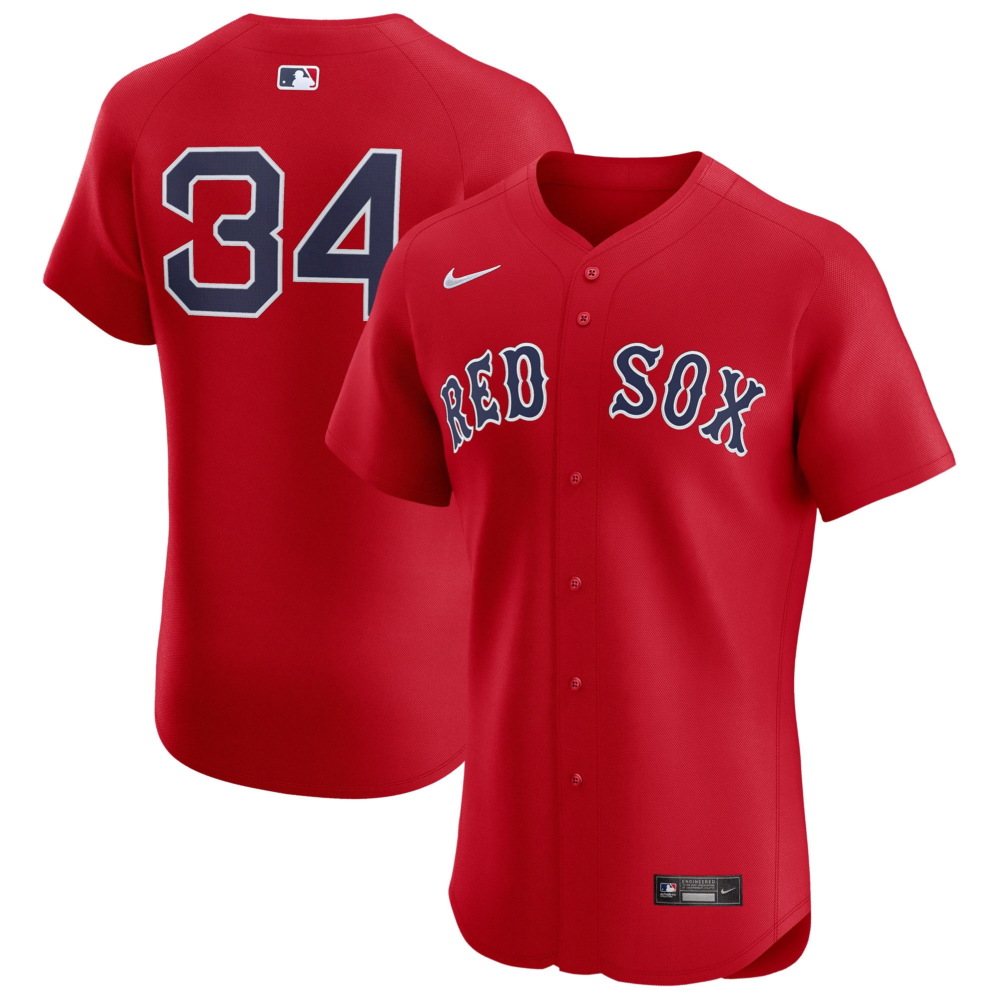 Men's Boston Red Sox David Ortiz Red Alternate Elite Player Jersey