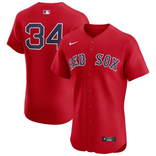Men's Boston Red Sox David Ortiz Red Alternate Elite Player Jersey