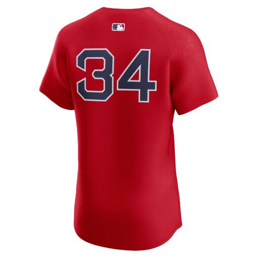 Men's Boston Red Sox David Ortiz Red Alternate Elite Player Jersey - Image 3