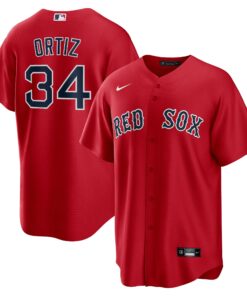 Men's Boston Red Sox David Ortiz Red Alternate Player Jersey