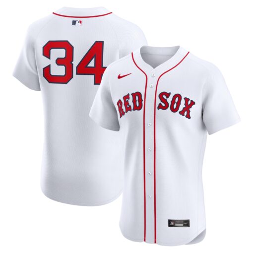 Men's Boston Red Sox David Ortiz White Home Elite Jersey