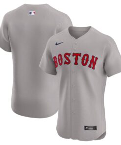 Men's Boston Red Sox Gray Road Elite Jersey