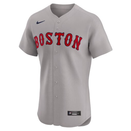 Men's Boston Red Sox Gray Road Elite Jersey - Image 2