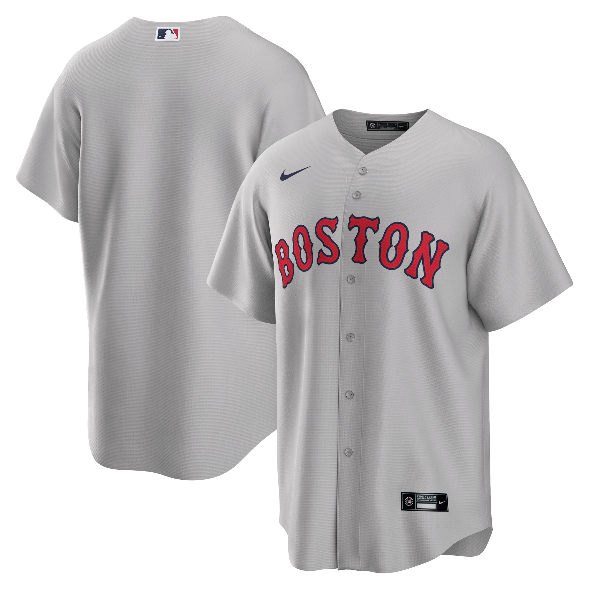 Men's Boston Red Sox Gray Road Team Jersey