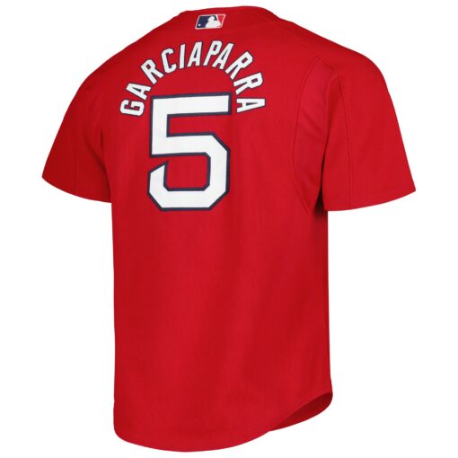 Men's Boston Red Sox Nomar Garciaparra Mitchell & Ness Red Cooperstown Collection Mesh Batting Practice Button-Up Jersey - Image 3