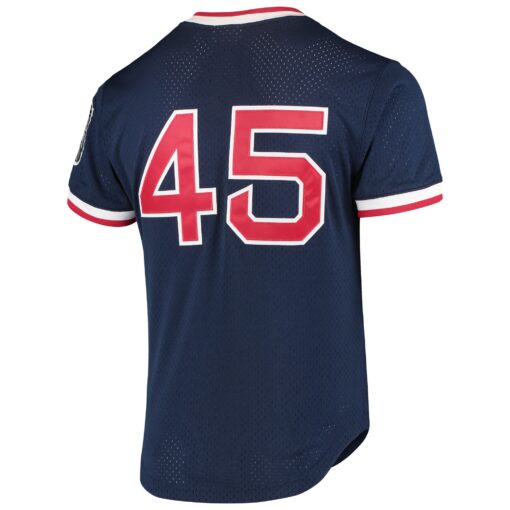 Men's Boston Red Sox Pedro Martinez Mitchell & Ness Navy 1999 Cooperstown Collection Mesh Batting Practice Jersey - Image 3