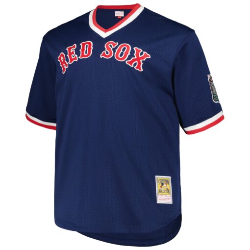 Men's Boston Red Sox Pedro Martinez Mitchell & Ness Navy 1999 Cooperstown Collection Mesh Pullover Jersey - Image 2