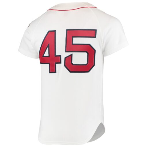 Men's Boston Red Sox Pedro Martinez Mitchell & Ness White 1999 Cooperstown Collection Home Jersey - Image 3
