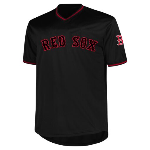 Men's Boston Red Sox Profile Black Big & Tall Pop Fashion Jersey - Image 2