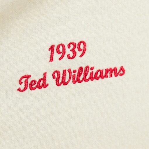 Men's Boston Red Sox Ted Williams Mitchell & Ness Cream Cooperstown Collection 1939 Jersey - Image 5