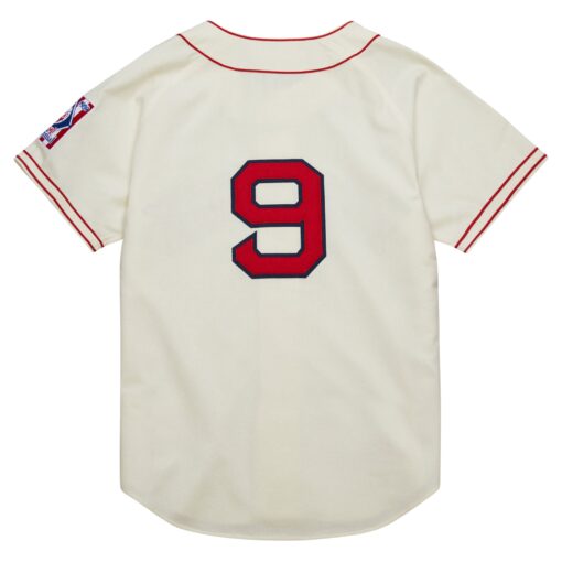 Men's Boston Red Sox Ted Williams Mitchell & Ness Cream Cooperstown Collection 1939 Jersey - Image 3