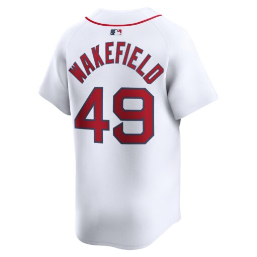 Men's Boston Red Sox Tim Wakefield White Home Limited Player Jersey - Image 3