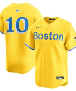 Men's Boston Red Sox Trevor Story Gold City Connect Limited Player Jersey