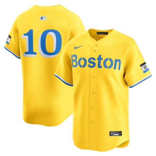 Men's Boston Red Sox Trevor Story Gold City Connect Limited Player Jersey