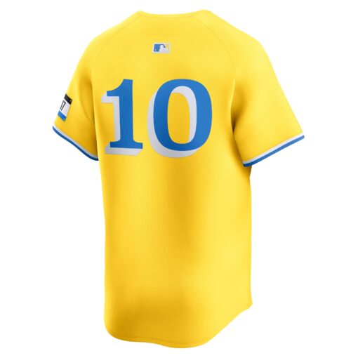 Men's Boston Red Sox Trevor Story Gold City Connect Limited Player Jersey - Image 3