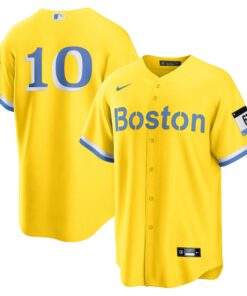 Men's Boston Red Sox Trevor Story Gold City Connect Player Jersey