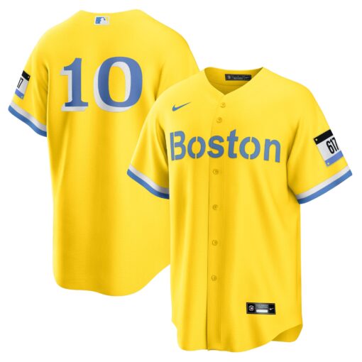 Men's Boston Red Sox Trevor Story Gold City Connect Player Jersey
