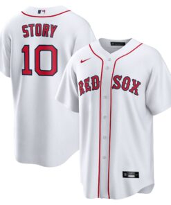 Men's Boston Red Sox Trevor Story White Home Jersey