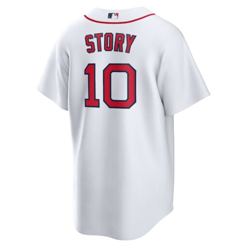 Men's Boston Red Sox Trevor Story White Home Jersey - Image 3