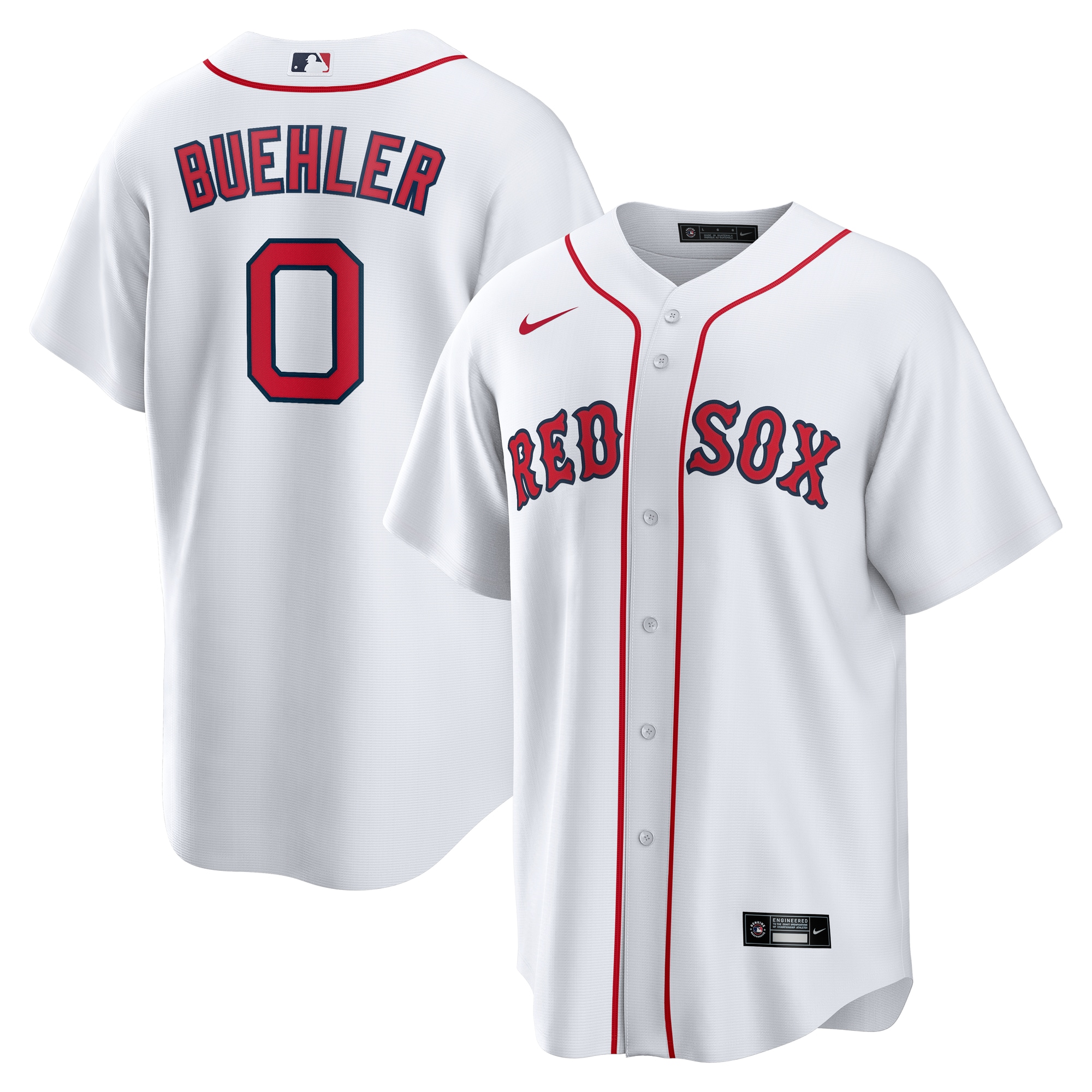 Men's Boston Red Sox Walker Buehler White Home Jersey