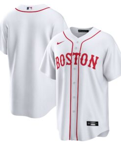 Men's Boston Red Sox White Alternate Team Jersey
