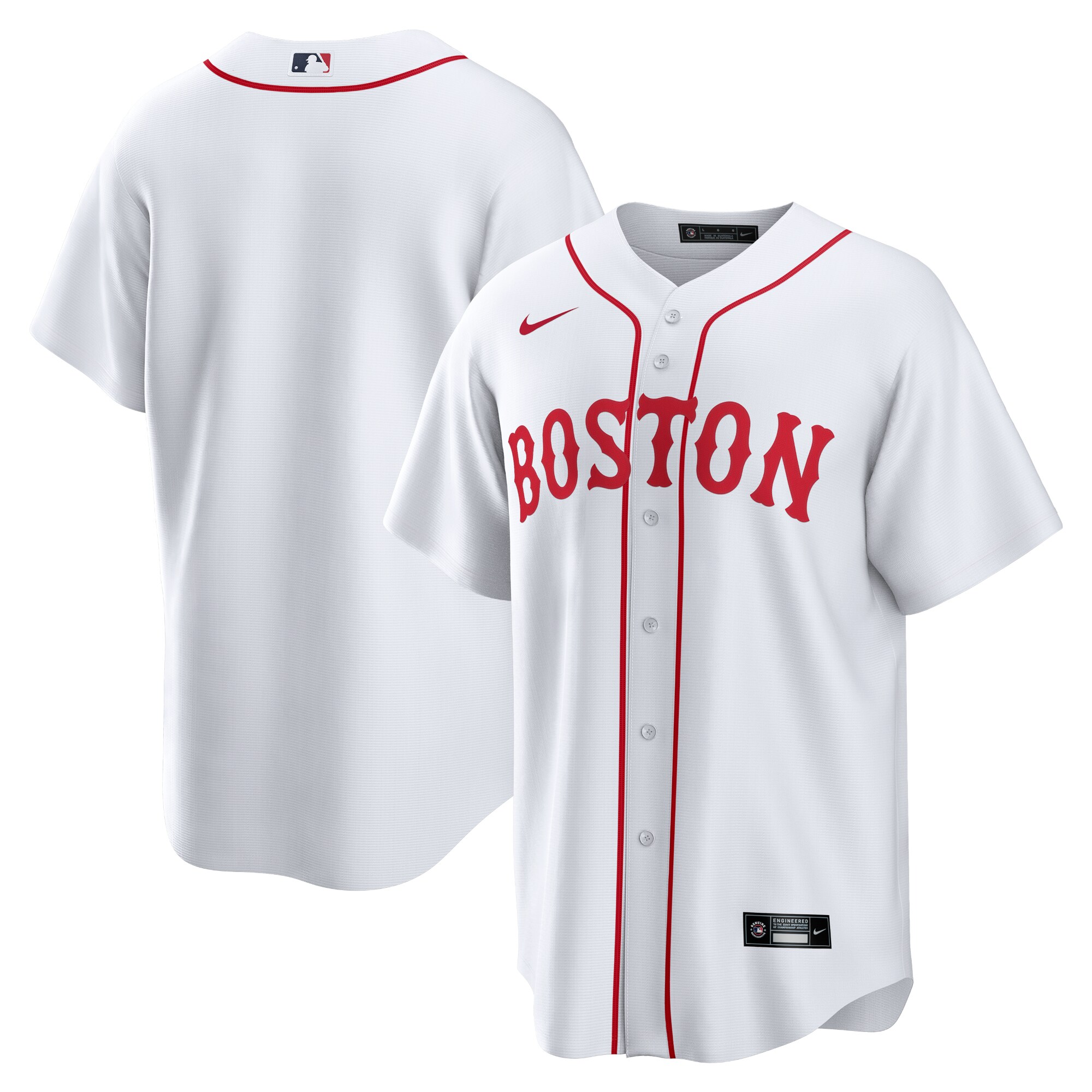 Men's Boston Red Sox White Alternate Team Jersey