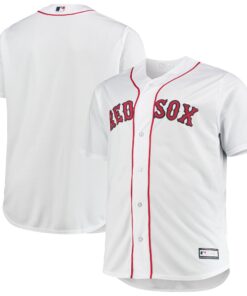 Men's Boston Red Sox White Big & Tall Home Team Jersey