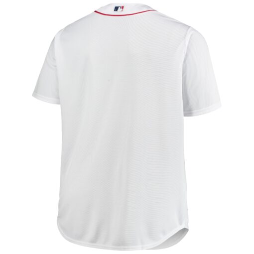 Men's Boston Red Sox White Big & Tall Home Team Jersey - Image 3
