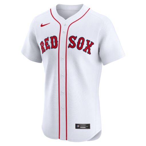 Men's Boston Red Sox White Home Elite Jersey - Image 2
