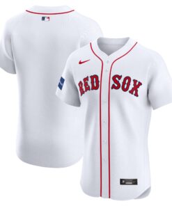 Men's Boston Red Sox White Home Elite Patch Jersey