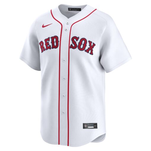 Men's Boston Red Sox White Home Limited Custom Jersey - Image 2