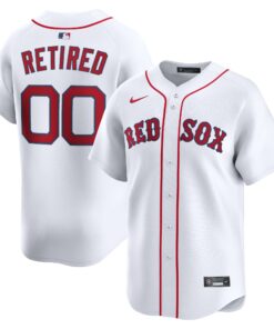 Men's Boston Red Sox White Home Limited Pick-A-Player Retired Roster Jersey