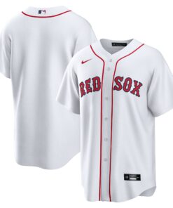 Men's Boston Red Sox White Home Team Jersey