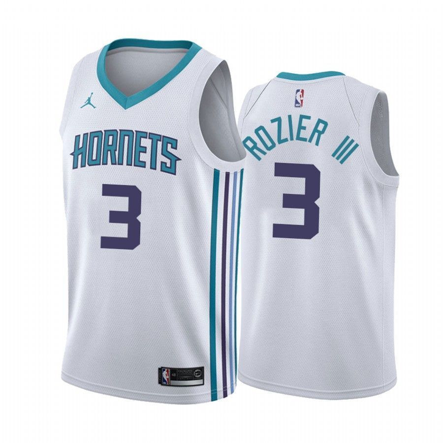 Men's Charlotte Hornets Terry Rozier Iii 3 Association Jersey - JS316