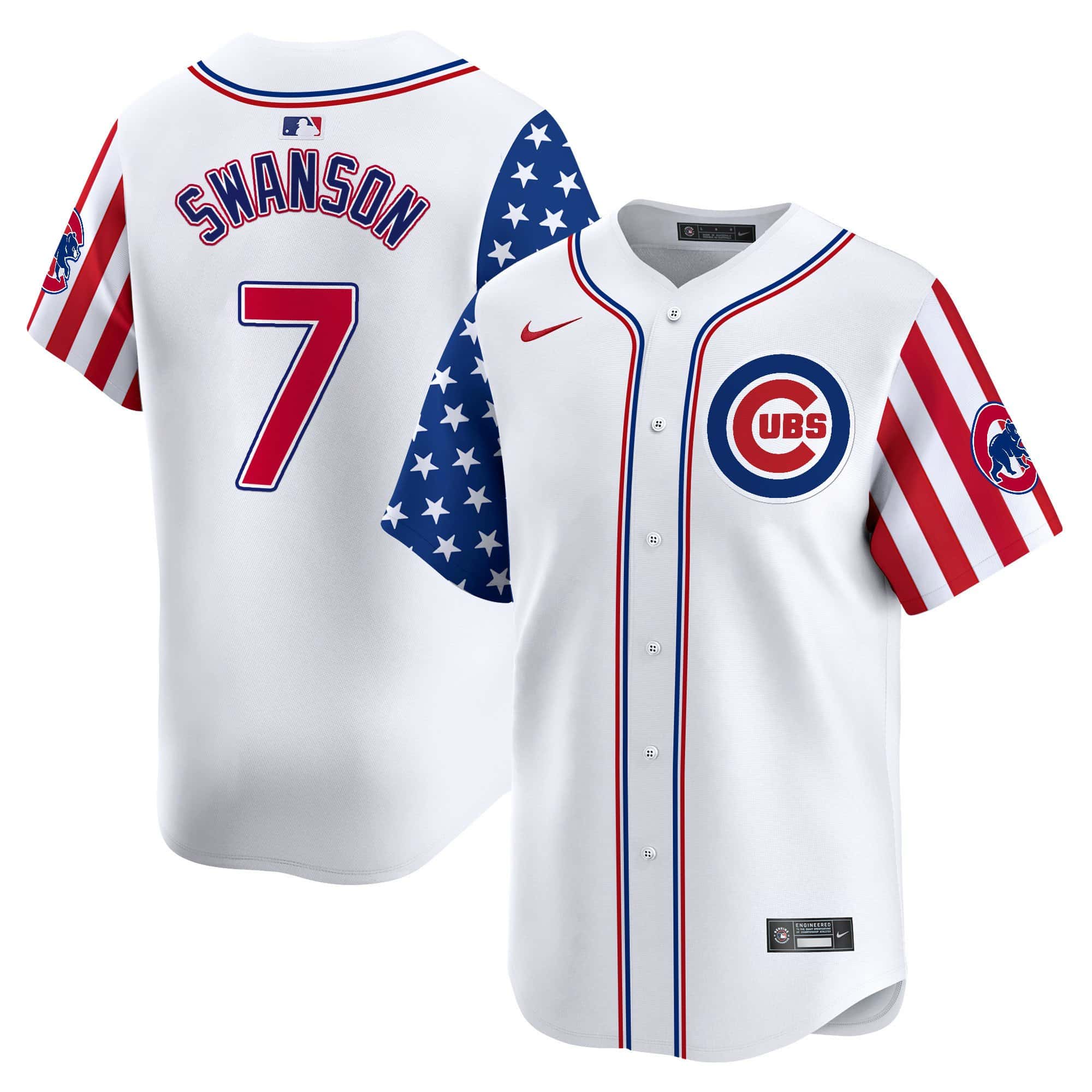 Men's Chicago Cubs 2024 Independence Day Vapor Premier Limited Jersey