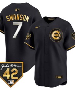 Men's Chicago Cubs 2024 Jackie Robinson Patch Vapor Premier Limited Jersey V2