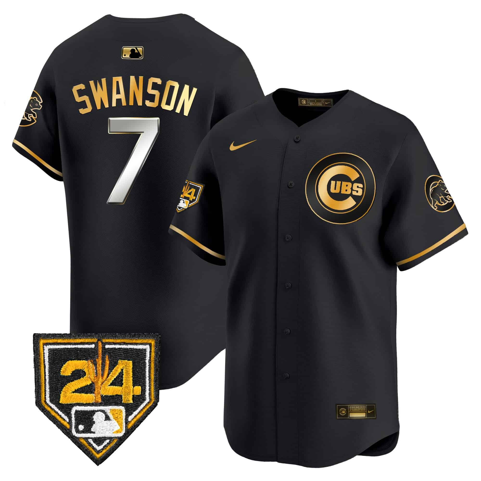 Men's Chicago Cubs 2024 Spring Training Patch Vapor Premier Limited Jersey V2