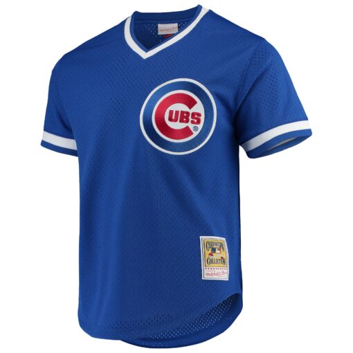 Men's Chicago Cubs Andre Dawson Mitchell & Ness Royal Cooperstown Collection Mesh Batting Practice Jersey - Image 2