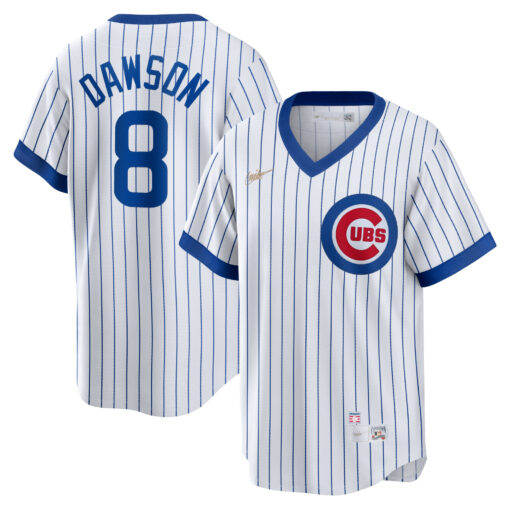 Men's Chicago Cubs Andre Dawson White Home Cooperstown Collection Player Jersey