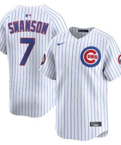 Men's Chicago Cubs Dansby Swanson White 2025 MLB World Tour: Tokyo Series Home Limited Player Jersey
