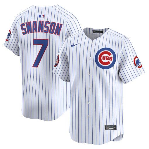 Men's Chicago Cubs Dansby Swanson White 2025 MLB World Tour: Tokyo Series Home Limited Player Jersey