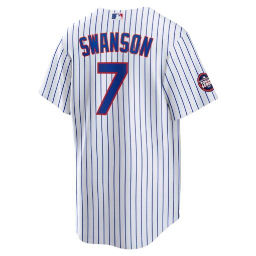 Men's Chicago Cubs Dansby Swanson White 2025 MLB World Tour: Tokyo Series Home Player Jersey - Image 3