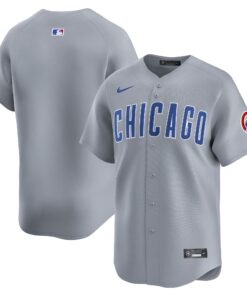 Men's Chicago Cubs Gray Road Limited Jersey